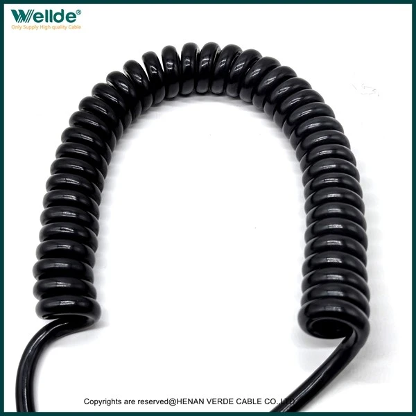 3 Core 1.0mm² Black Spiral Cable best