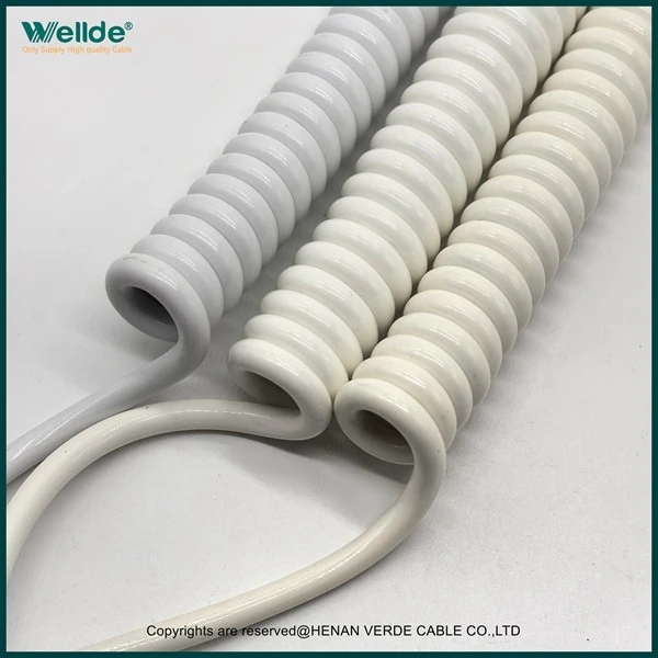 8 Core 1 mm White Spiral Cable price